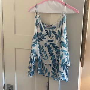 August Winds Floral Tank Top